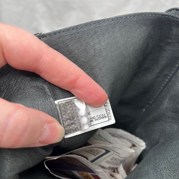 Ugg Womens 7 Cosima Black Leather Knee-High Studded Boots Full Zip 1001615 - Picture 11 of 13